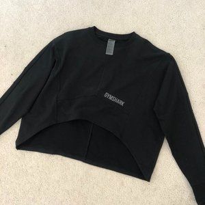 Gymshark Cropped Black Sweatshirt